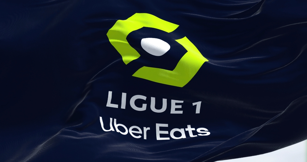 Paris,,Fra,,July,2022:,Close up,Of,The,Ligue,1,Flag